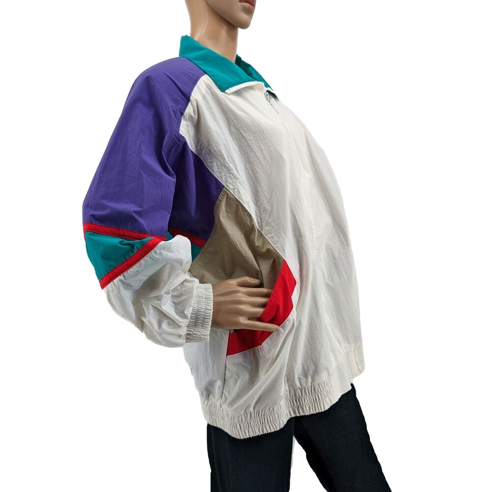 NWT Vintage 1990s Koret Francisca Windbreaker Jacker Oversized Size XL